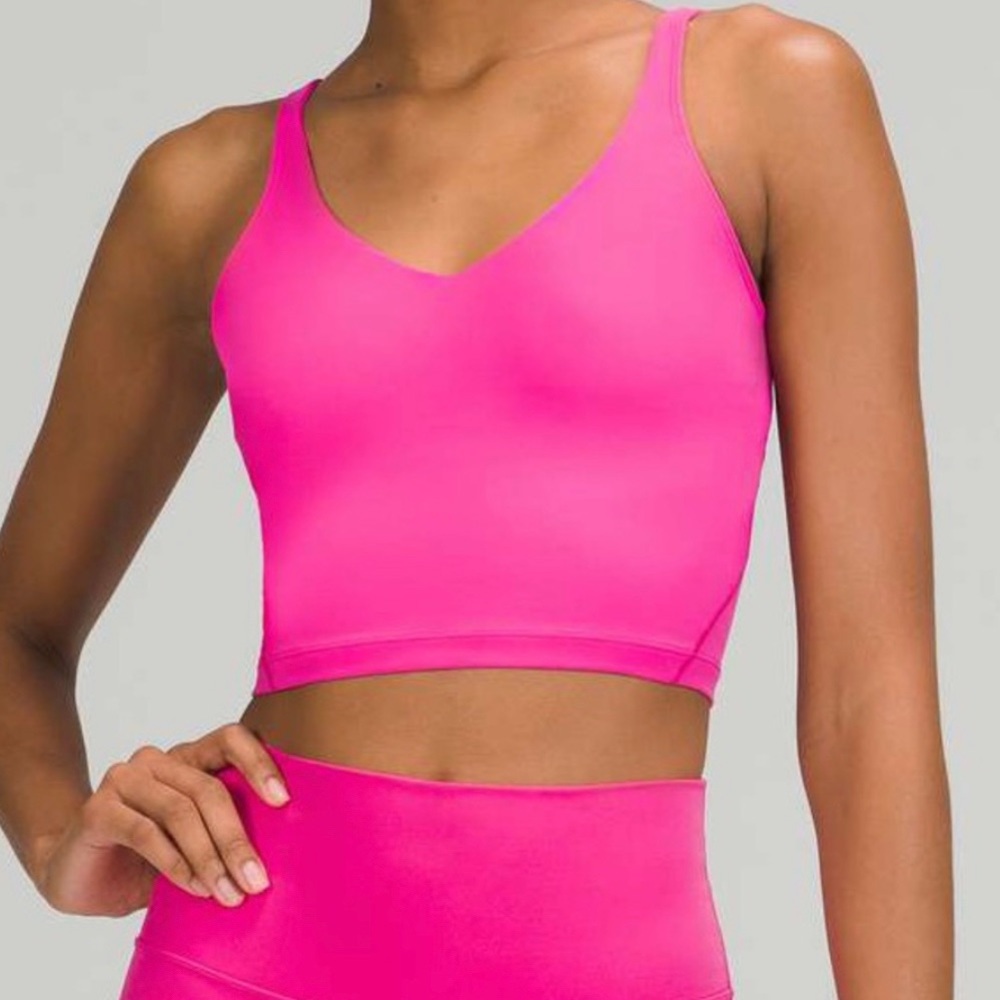 lululemon sonic pink align tank size 4